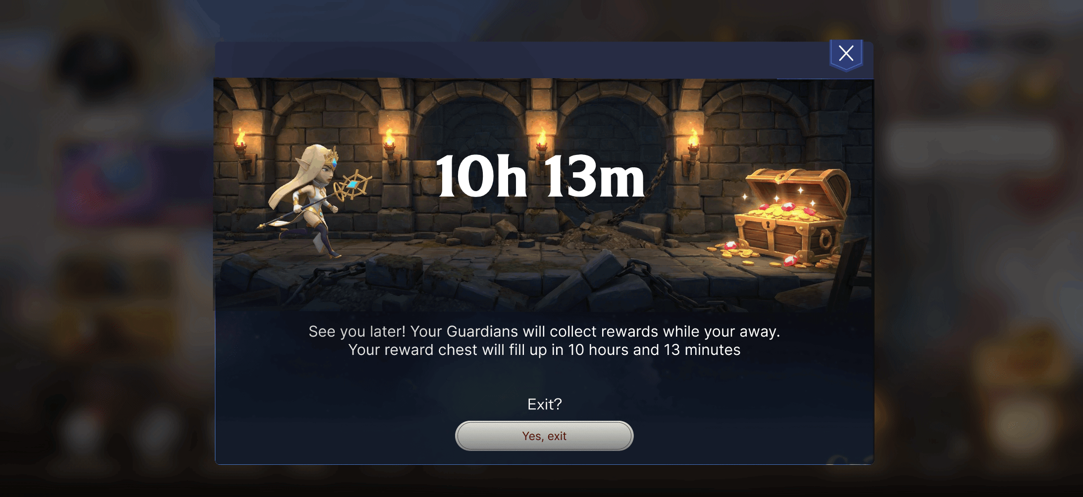 After — exit screen showing a clear return goal and countdown timeline
