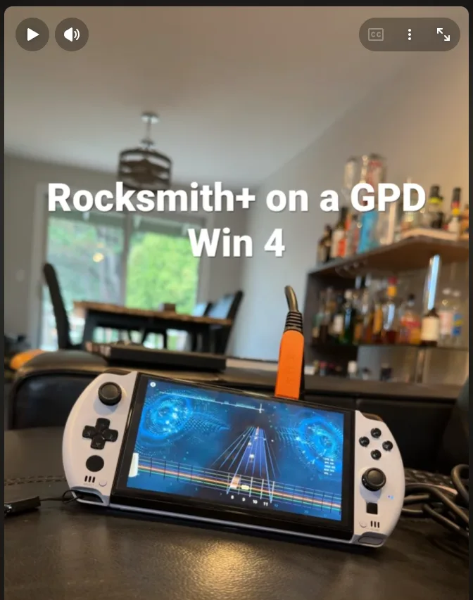 Rocksmith on GPD Win4