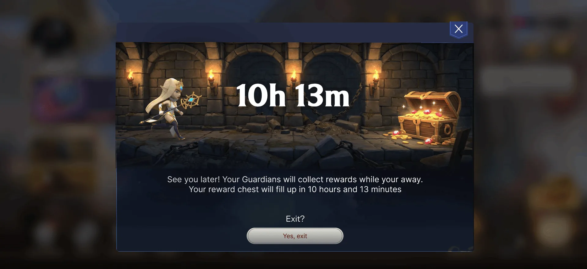 After exit screen