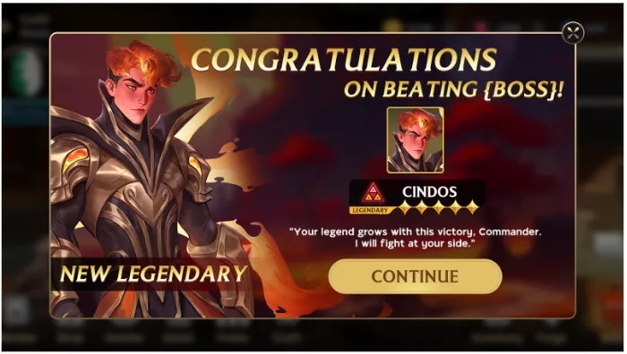 Legendary hero design