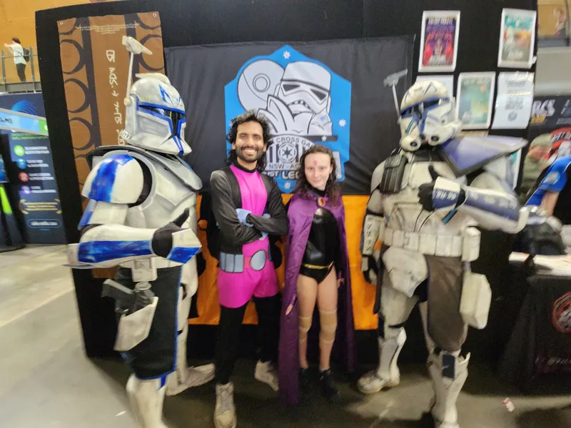 Bramha Dalvi in cosplay at a fan convention